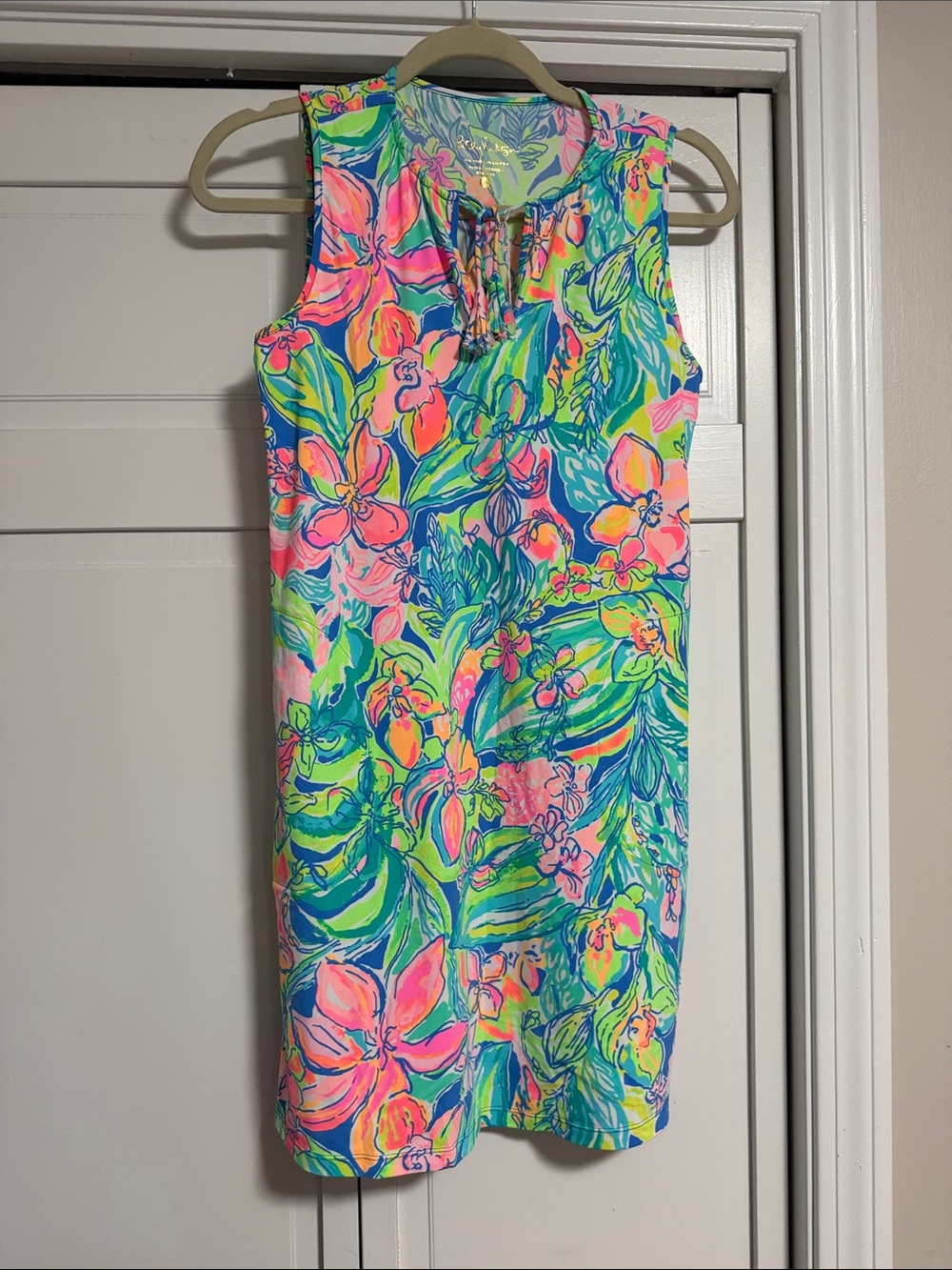 Lily Pulitzer Johana Cover Up In Neon Orchid Print